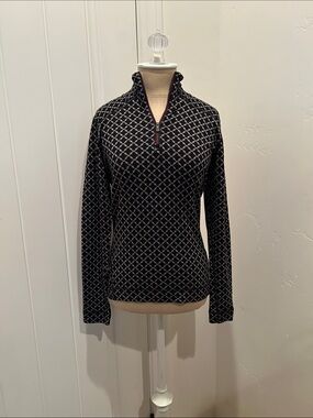 Smartwool Black Diamond-Pattern Half-Zip Pullover
